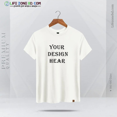 Customize white t-shirt for men ( jurssy )